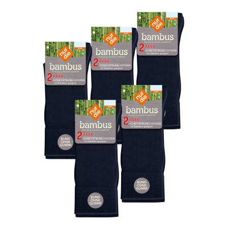 Nur Die Nur Die Sokken Komfortbund Socken Viskose donkerblauw