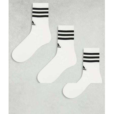 adidas Training Set van 3 paar sokken met 3-Stripes in wit
