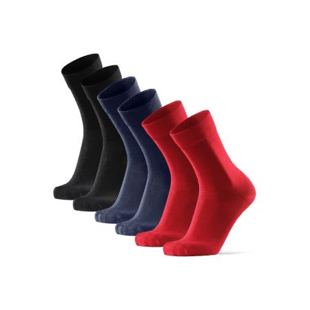 DANISH ENDURANCE Sportsokken Bamboo Dress navy / rood / zwart