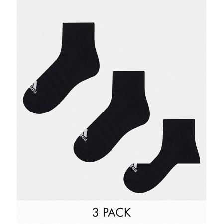 adidas Training Set van 3 paar sportsokken in zwart