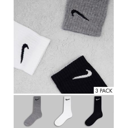 Nike Training - Set van 3 paar uniseks sokken in multi-Veelkleurig