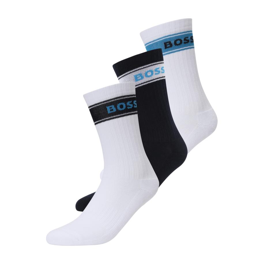 Hugo Boss BOSS Sokken azuur / zwart / wit -