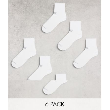 New Balance Performance Set van 6 paar enkelsokken in wit