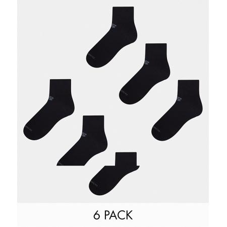 New Balance Performance Set van 6 paar enkelsokken in zwart