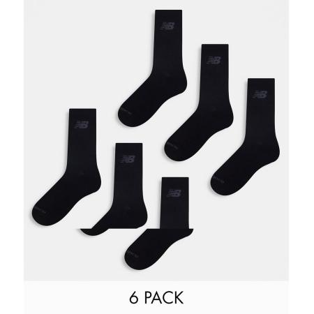 New Balance Performance Set van 6 paar sokken in zwart