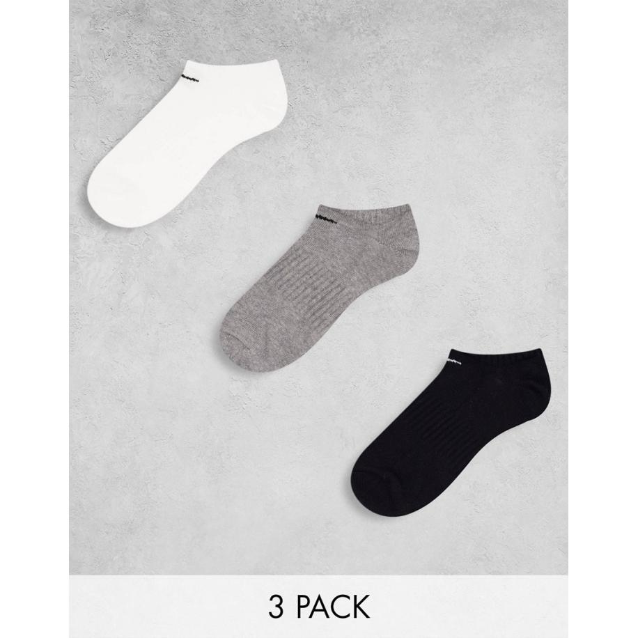 Nike Training Everyday Set van 3 paar lichtgewicht lage sokken in multi-Veelkleurig Multicolor