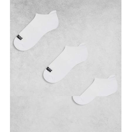 4505 Icon Set van 3 paar sneldrogende sportsokken in wit