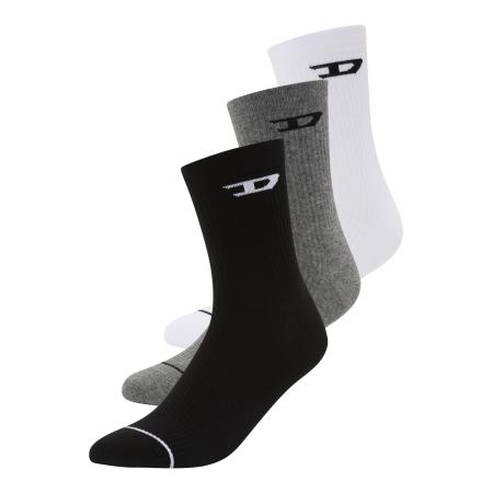 Diesel DIESEL Sokken antraciet / zwart / wit