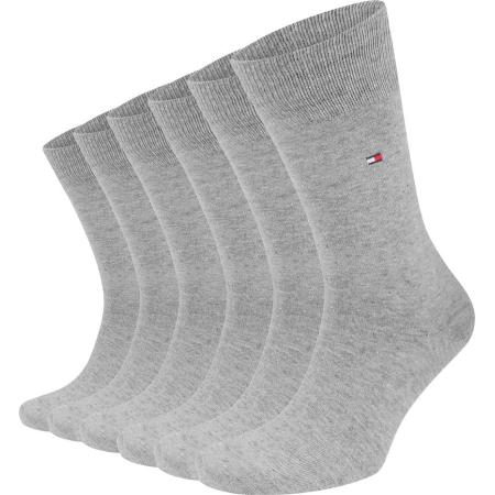 Tommy Hilfiger Classic 6-Pack Sokken Grijs