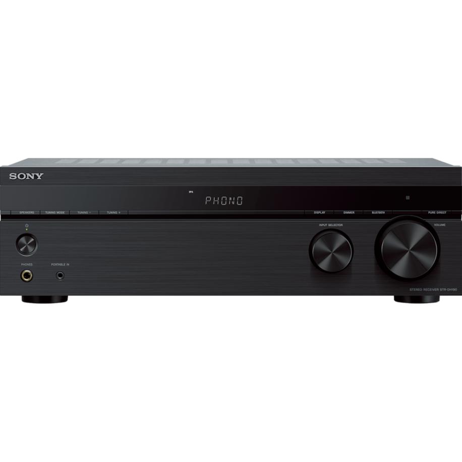 Sony Stereo-ontvanger met Phono-ingang en Bluetooth®-connectiviteit | STR-DH190 Zwart