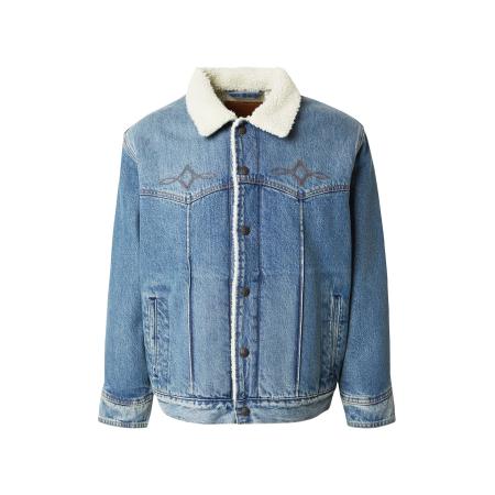 Levi's LEVIS ® Tussenjas Western Sherpa Trucker Jacket blauw denim / natuurwit