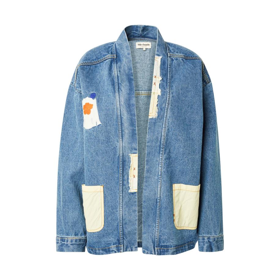 Lollys Laundry Lollys Laundry Tussenjas MilaLL blauw denim / donkeroranje / wit -