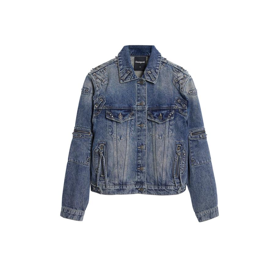 Desigual Desigual Tussenjas blauw -