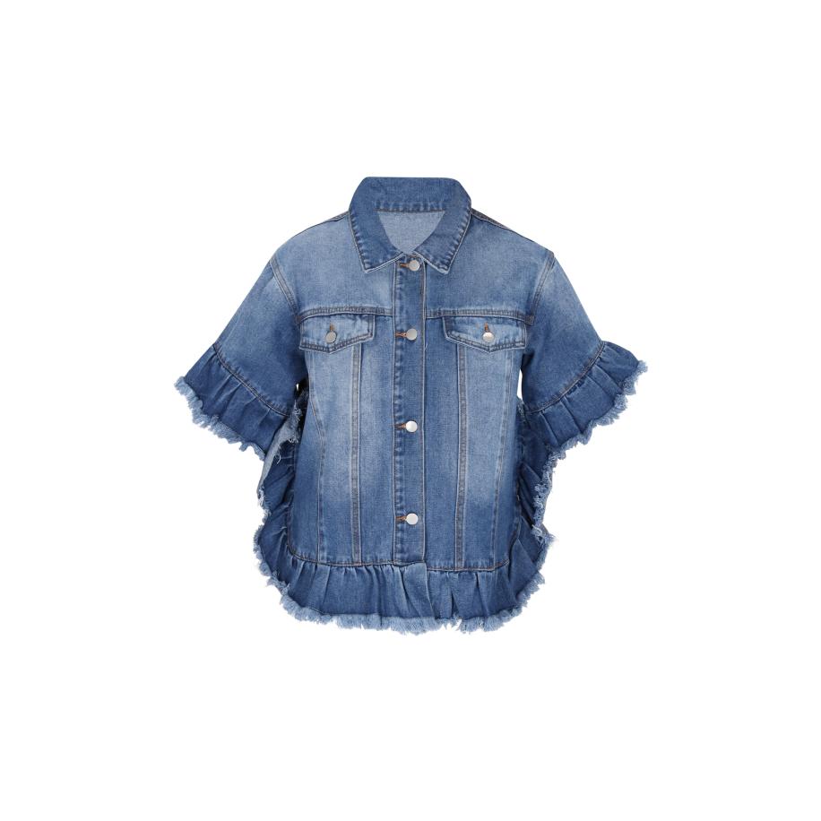 NALLY NALLY Tussenjas Fashion Look blauw denim -