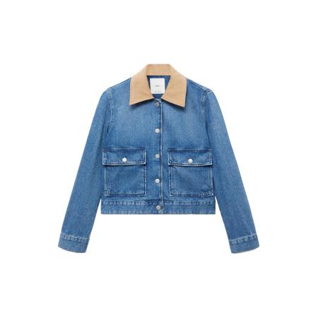 Mango MANGO Tussenjas ADARA blauw denim