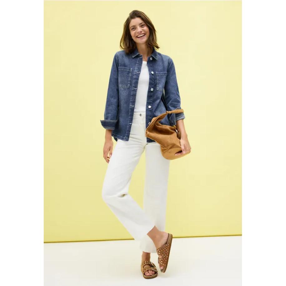 CECIL Denim overhemd Blauw