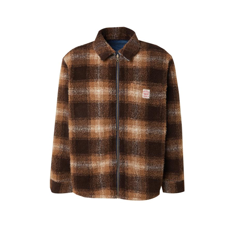Levi's LEVIS ® Tussenjas Reversible Shacket beige / indigo / bruin -
