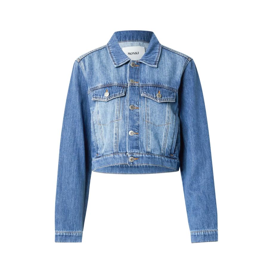 Monki Monki Tussenjas blauw denim -