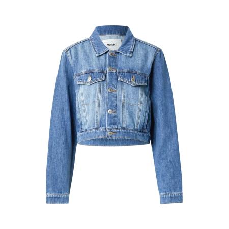 Monki Monki Tussenjas blauw denim