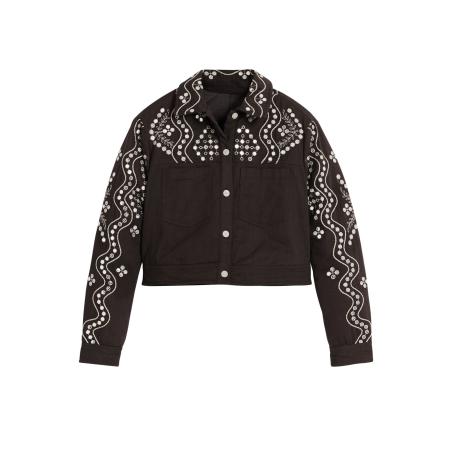 Desigual Desigual Tussenjas Mirror donkerbruin