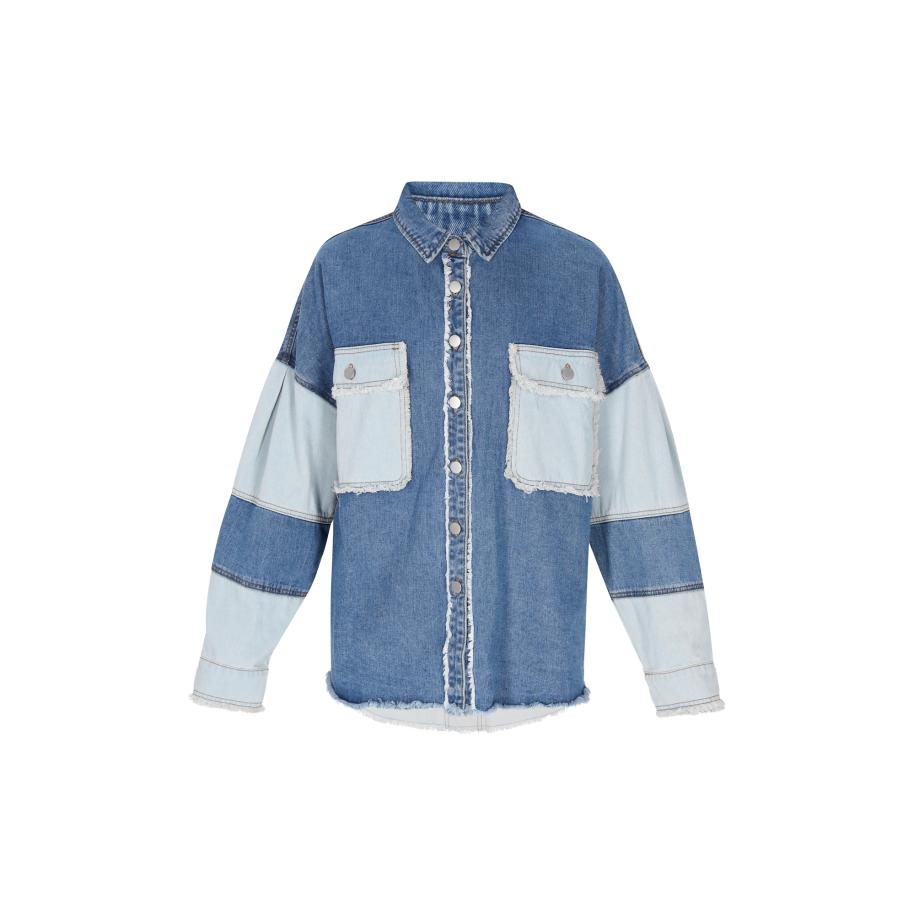 NALLY NALLY Tussenjas turquoise / blauw denim -