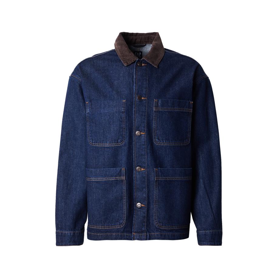 GAP GAP Tussenjas blauw denim / bruin -
