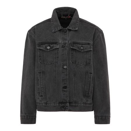 MYMO myMo ROCKS Tussenjas black denim / wit