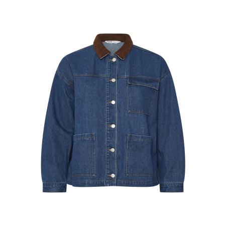 Yours Curve Blue Cord Utility Denim Jack Size 58-60