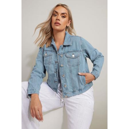 Yours Denim Jack In Lichtblauw Size 44