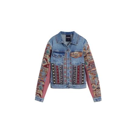Desigual Desigual Tussenjas blauw denim / gemengde kleuren