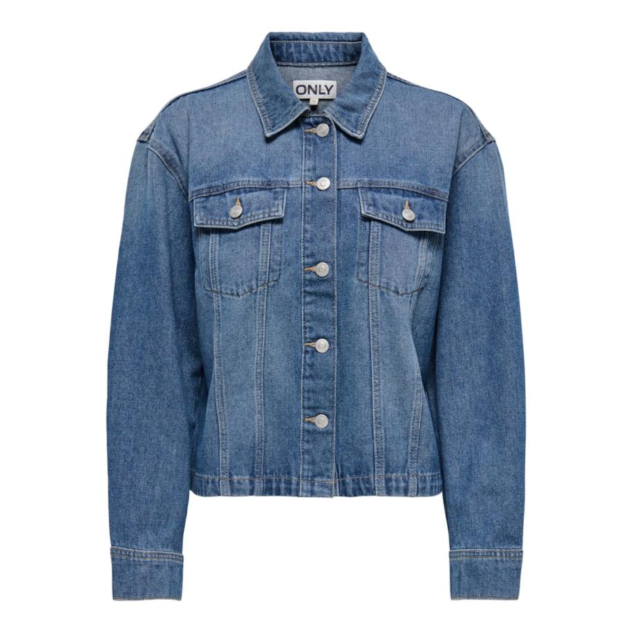 Only ONLY Tussenjas ONLMIKA blauw denim -
