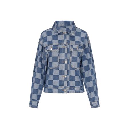 MYMO myMo ROCKS Tussenjas Rock blauw denim / lichtblauw