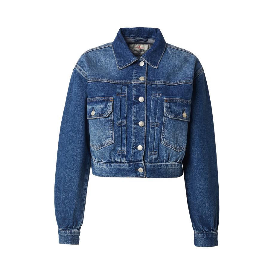 Herrlicher Herrlicher Tussenjas Dotty blauw denim -