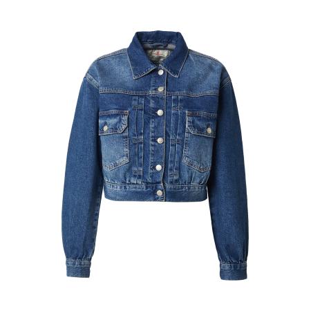 Herrlicher Herrlicher Tussenjas Dotty blauw denim