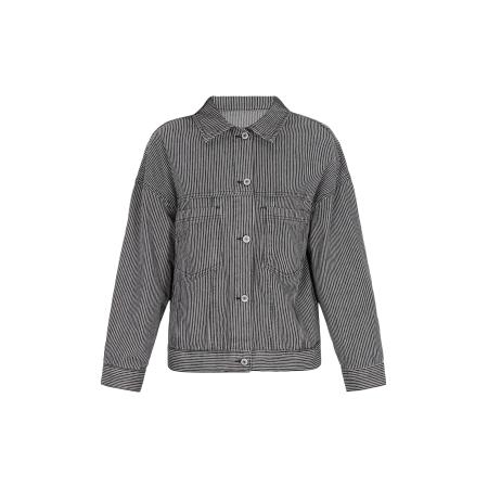 Swirly swirly Tussenjas zwart / wit