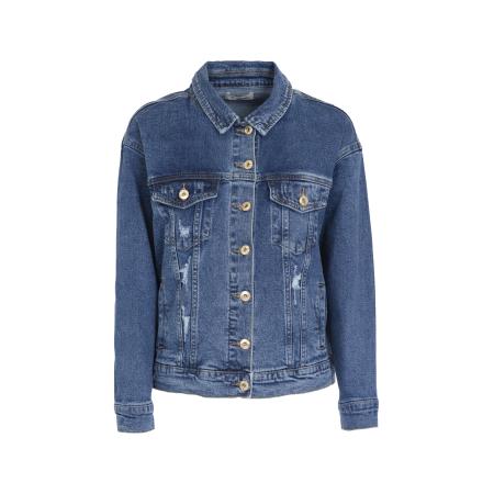 Influencer Influencer Tussenjas blauw denim