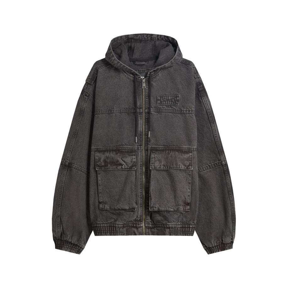 Bershka Bershka Tussenjas black denim -