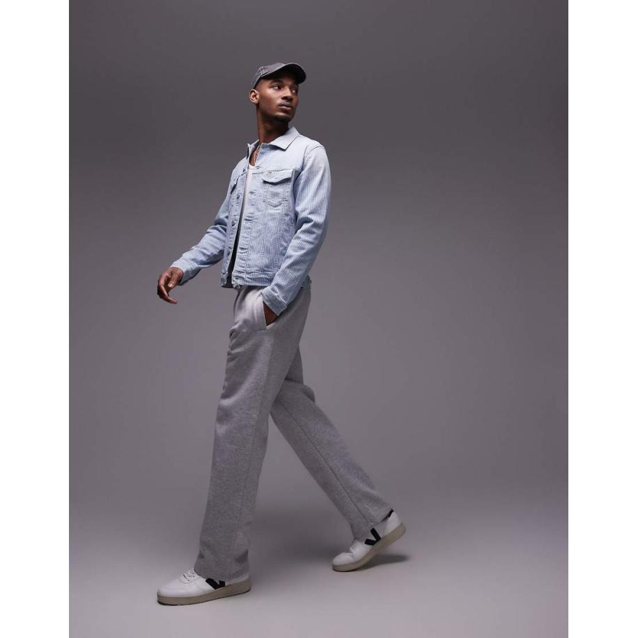 Tommy Jeans - Ryan - Truckerjack met normale pasvorm in medium wash-Blauw Blauw