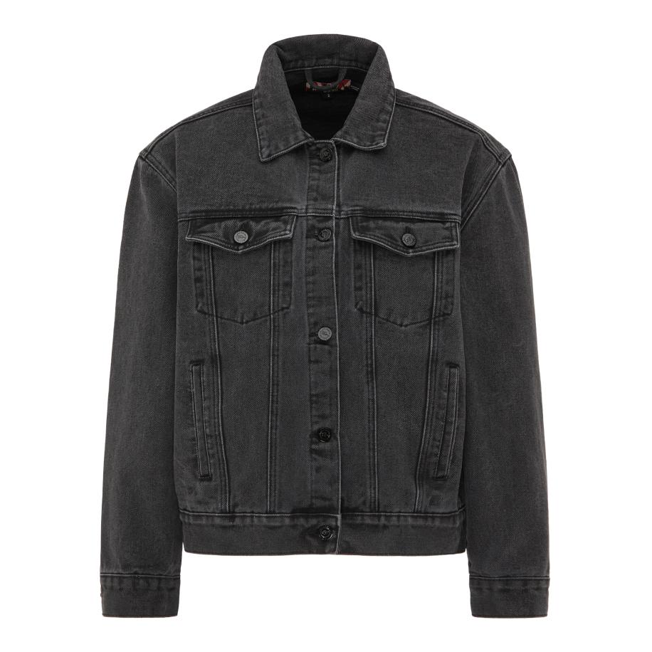 MYMO myMo ROCKS Tussenjas black denim / wit -