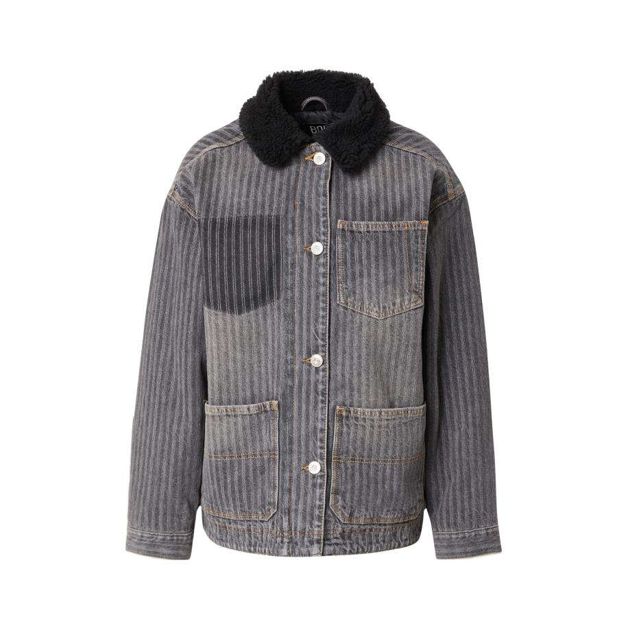 Urban Outfitters BDG Urban Outfitters Tussenjas HERRINGBONE grijs / donkergrijs / zwart -