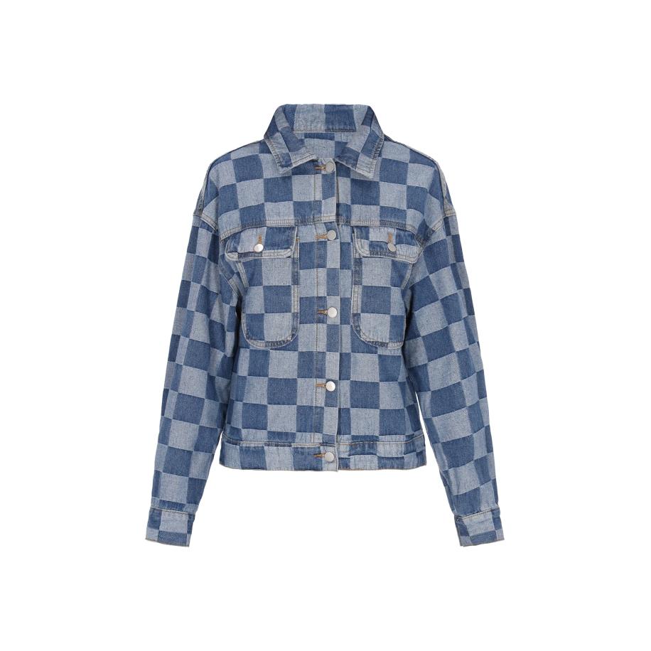 MYMO myMo ROCKS Tussenjas Rock blauw denim / lichtblauw -
