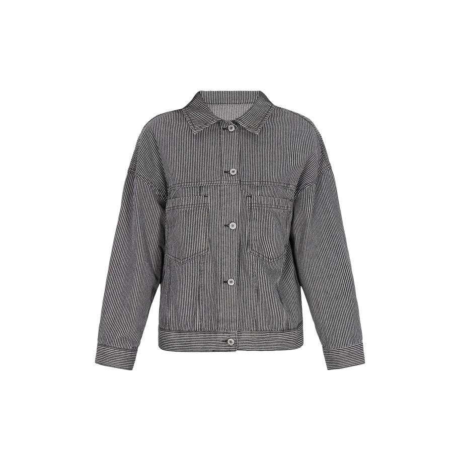 Swirly swirly Tussenjas zwart / wit Zwart