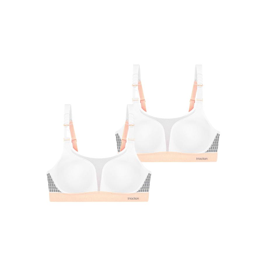 Triumph TRIUMPH Sport bh Triaction Extreme Lite grijs / abrikoos / wit -