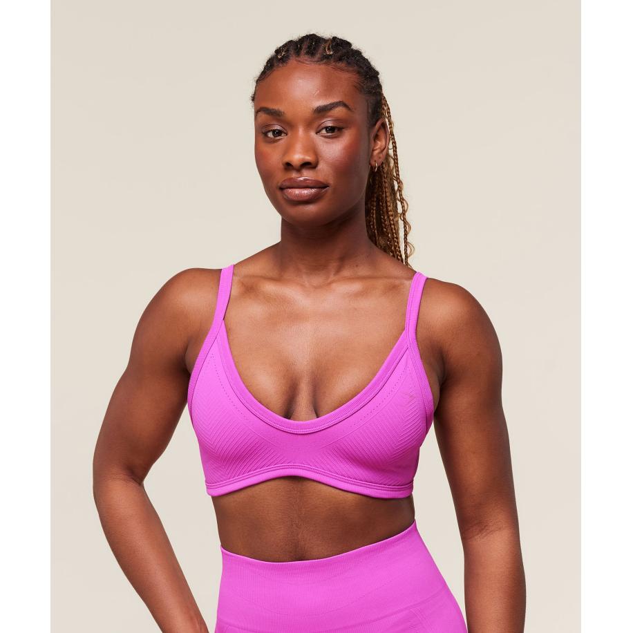 Gymshark Energised Seamless Sports Bra Vibrant Pink Roze