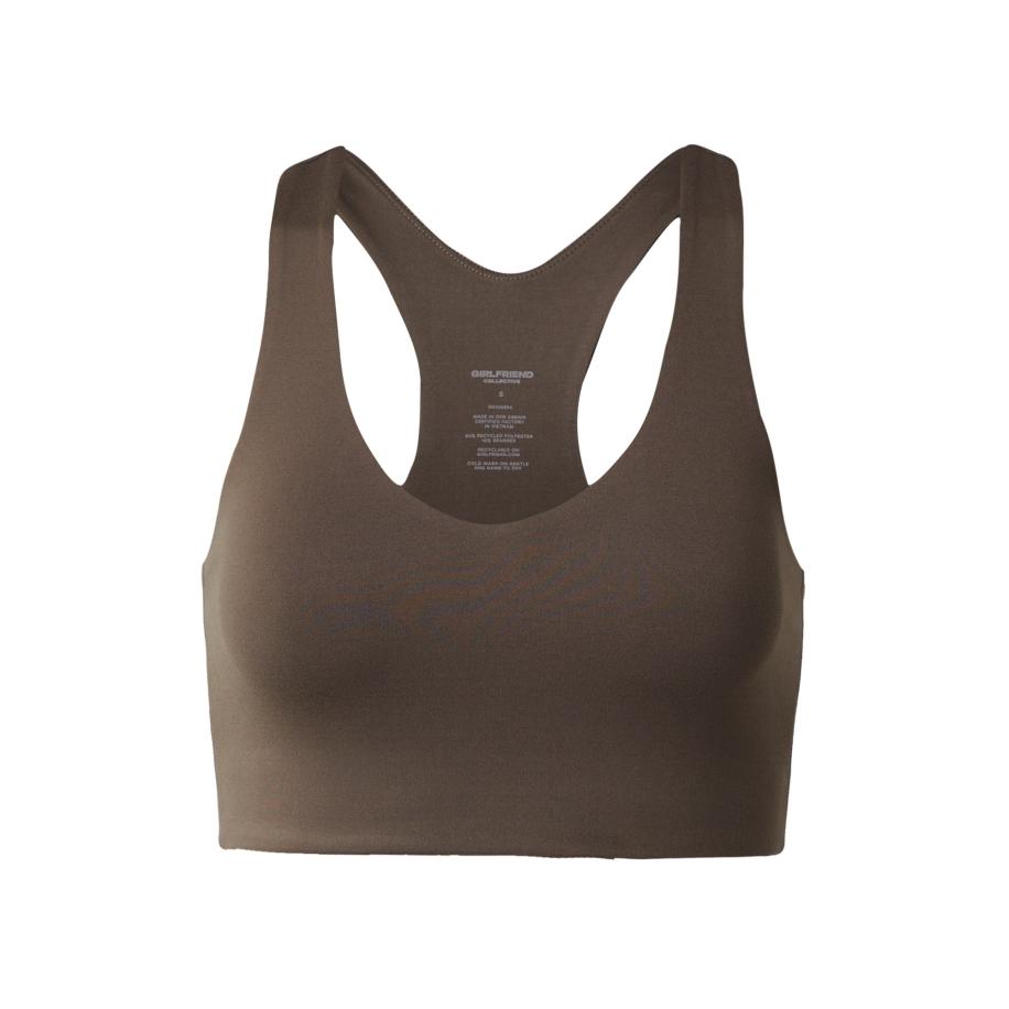 Girlfriend Collective Sport bh Float Lola donkerbruin Bruin