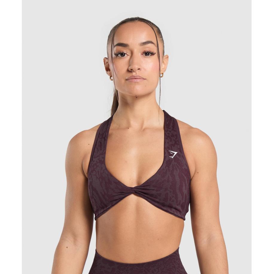 Gymshark Adapt Safari Seamless Bralette Depth Purple/Greyed Purple Grijs