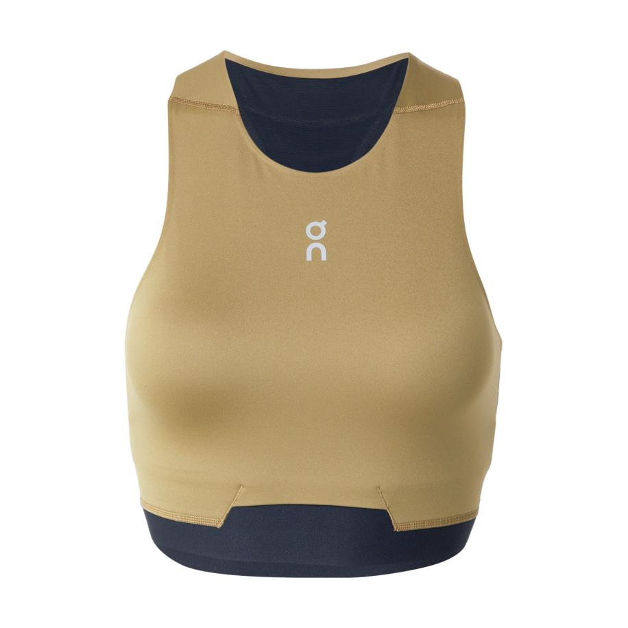 On Sport bh kaki / zwart Groen