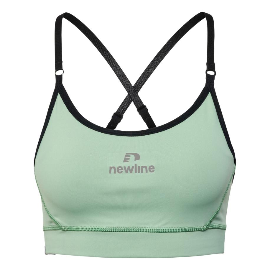 Newline Newline Sport bh Augusta zilvergrijs / lichtgroen / zwart -