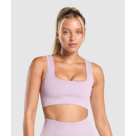 Gymshark Corset Seamless Sports Bra Warm Lilac