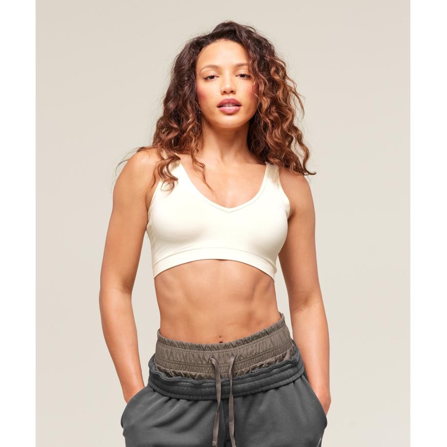 Gymshark Everyday Seamless Sports Bra Soft White Rood